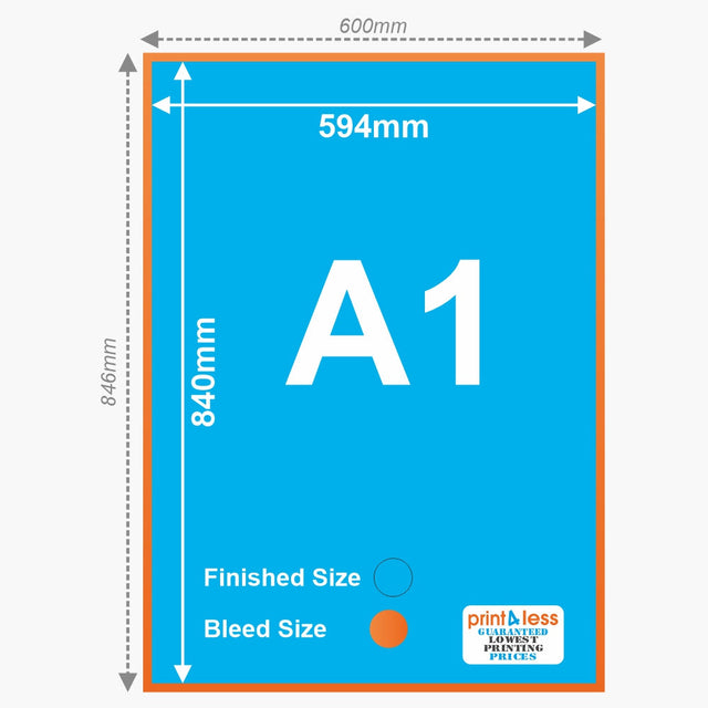 What is A1 size in cm?