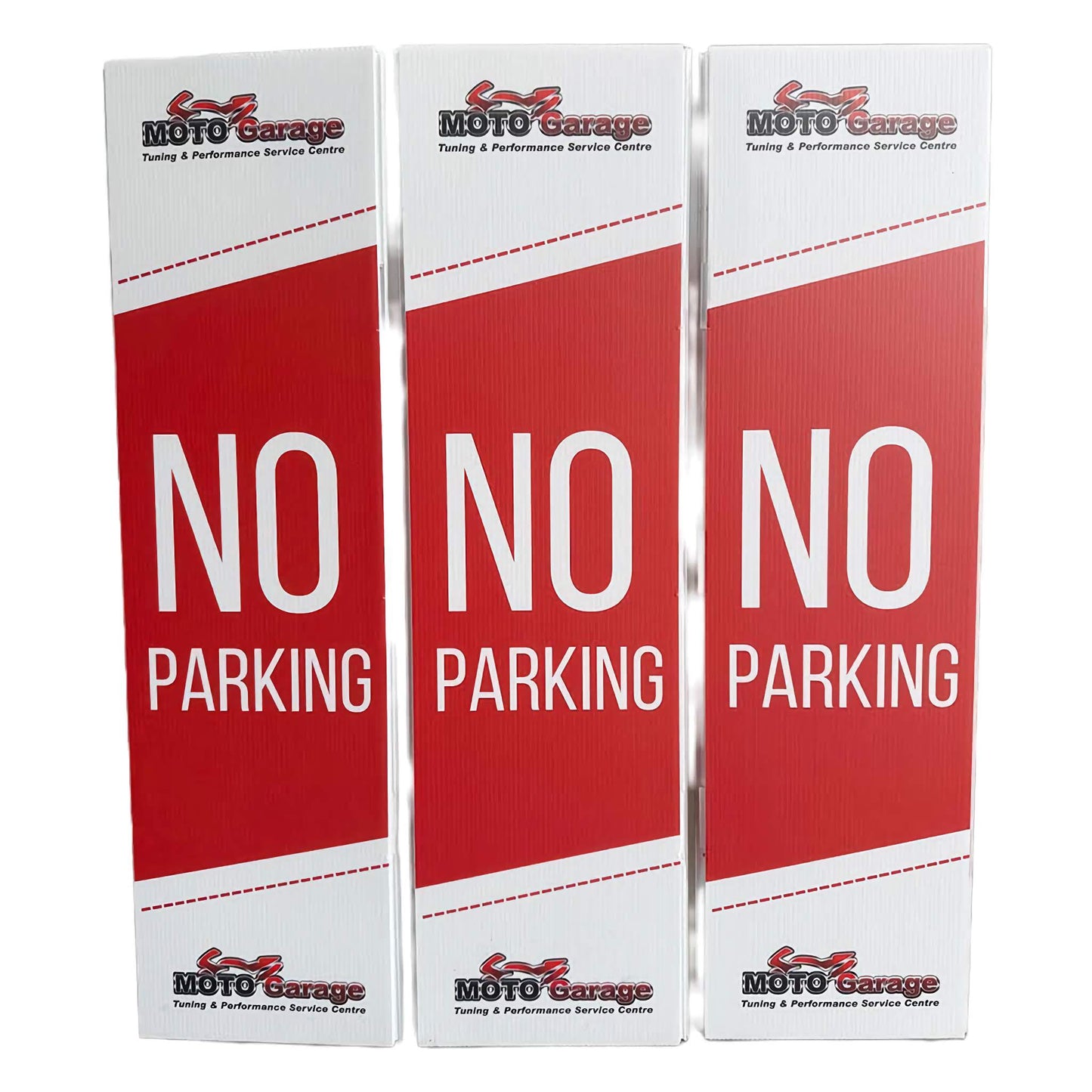 No Parking Bollard Signs