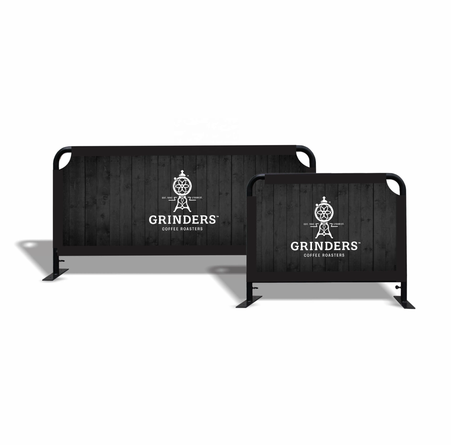 HW Frame - Cafe Barriers Cafe Barriers Vivid Ads Cafe Barrier Frame ONLY 1000mm W x 900mm H (Small) Graphics NOT Included