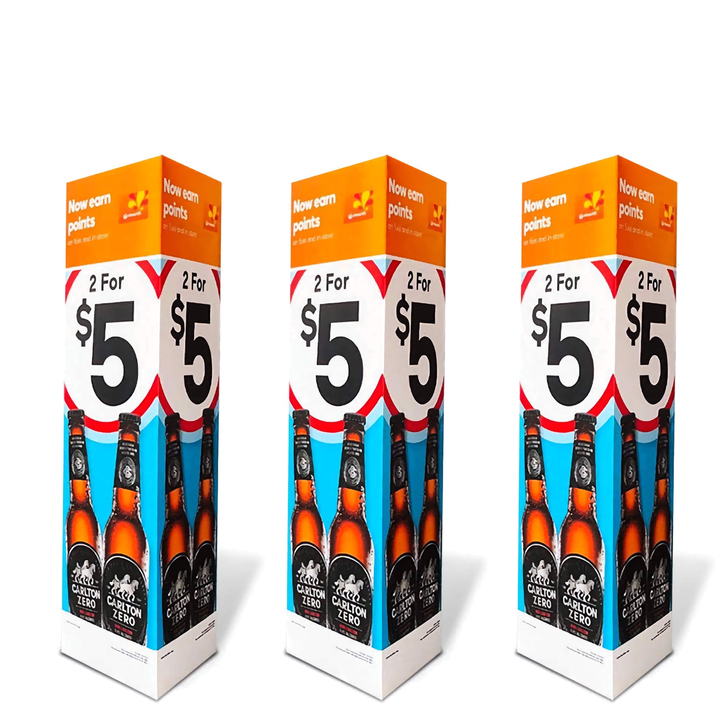 Bollard Cover Signs Bollard Signs Vivid Ads Triangle (270mm W x 800mm H - each side) Printed Three Face Sides (Triangle) 5mm - Corrugated Plastic