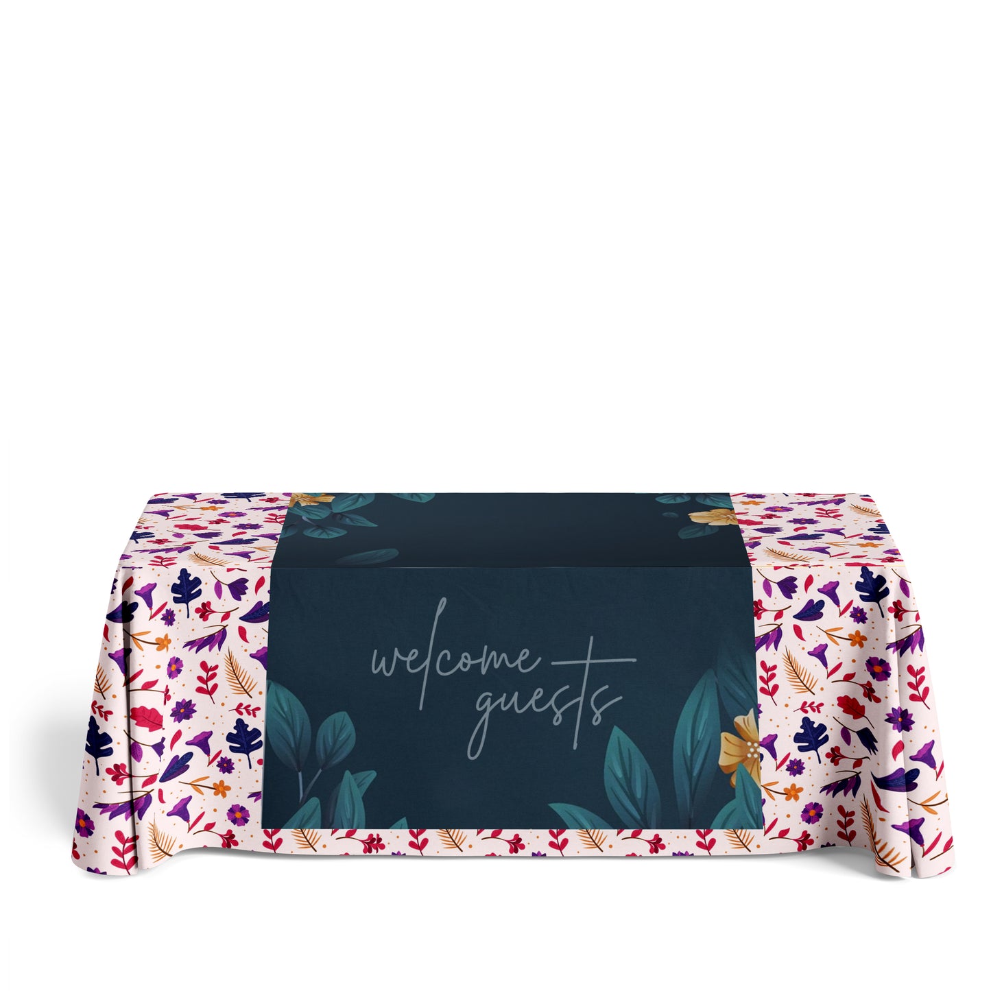 Table Runners Table Throws Vivid Ads 1220mm W x 2006mm H Single Sided Hemmed Edges