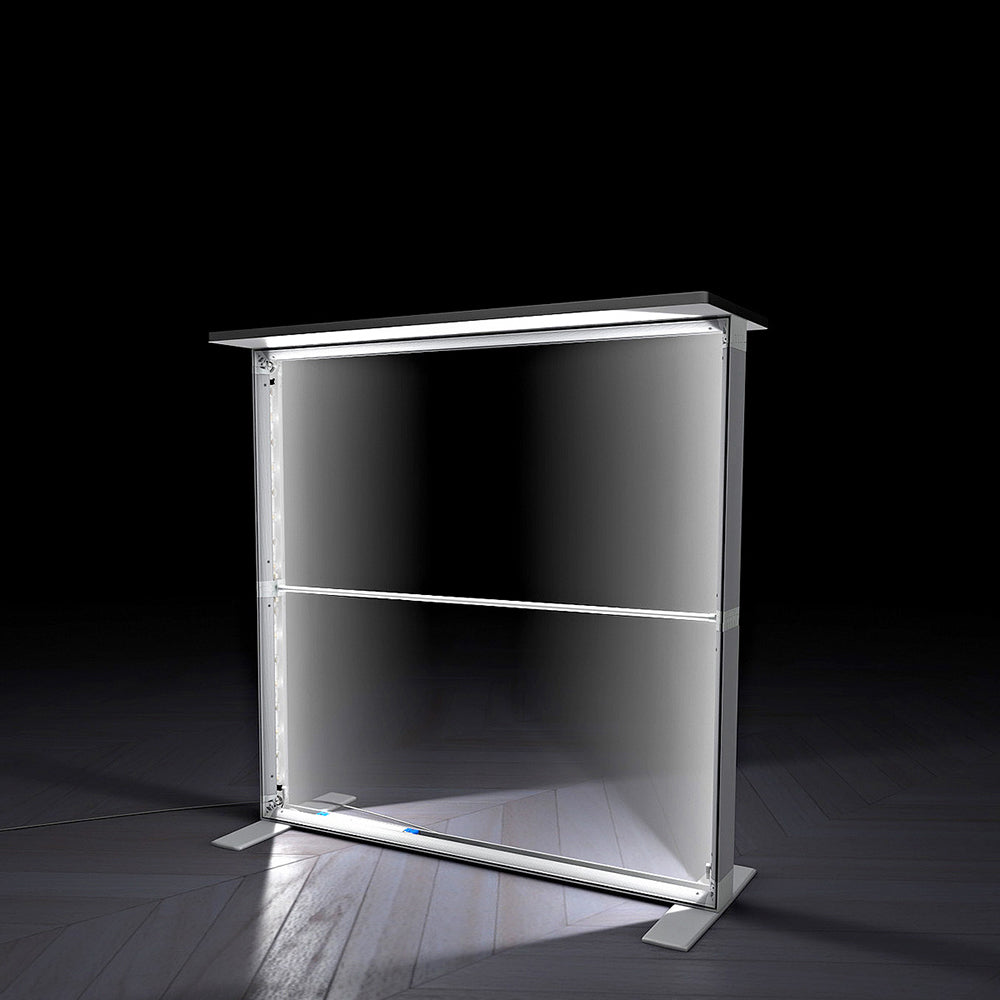 Pop Up SEG Counters Backlit Displays Vivid Ads