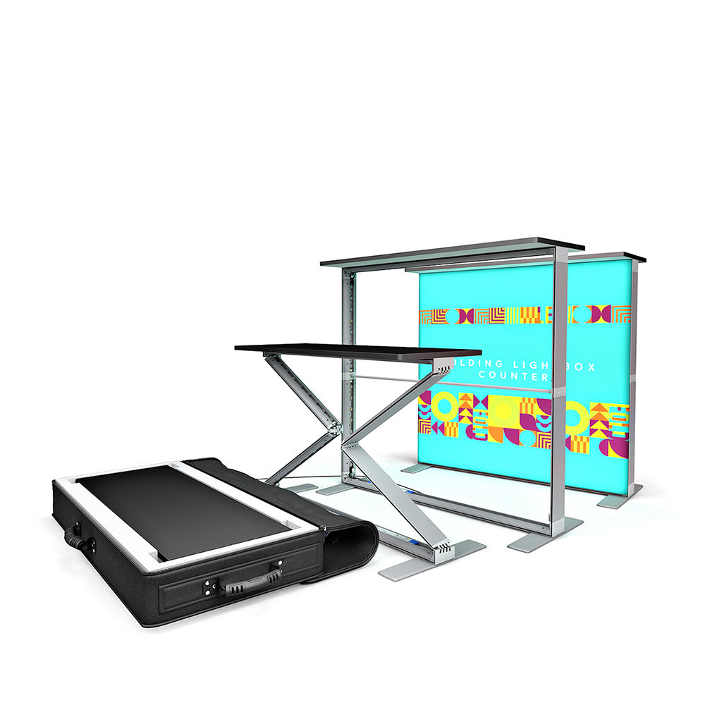 Pop Up SEG Counters Backlit Displays Vivid Ads