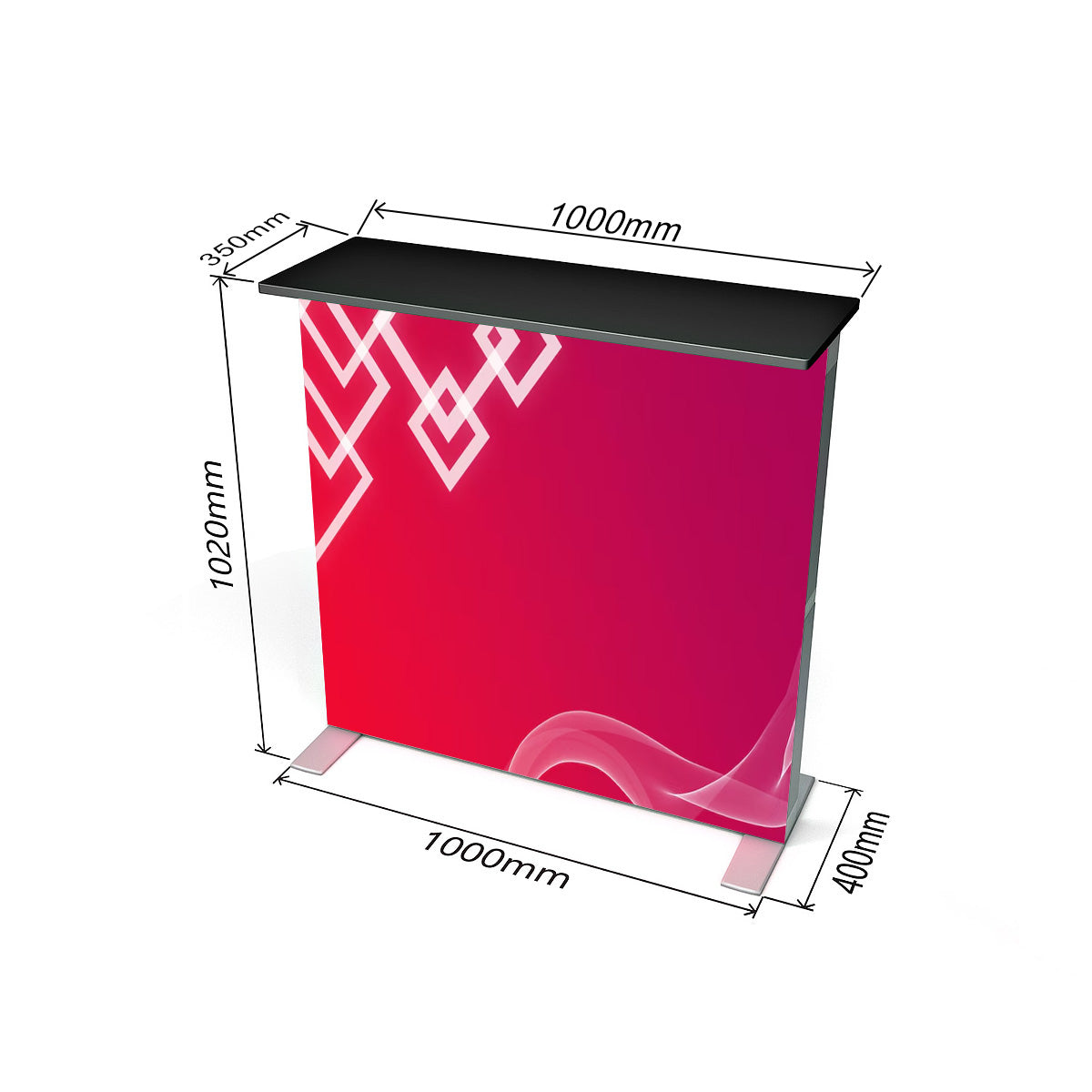 Pop Up SEG Counters Backlit Displays Vivid Ads