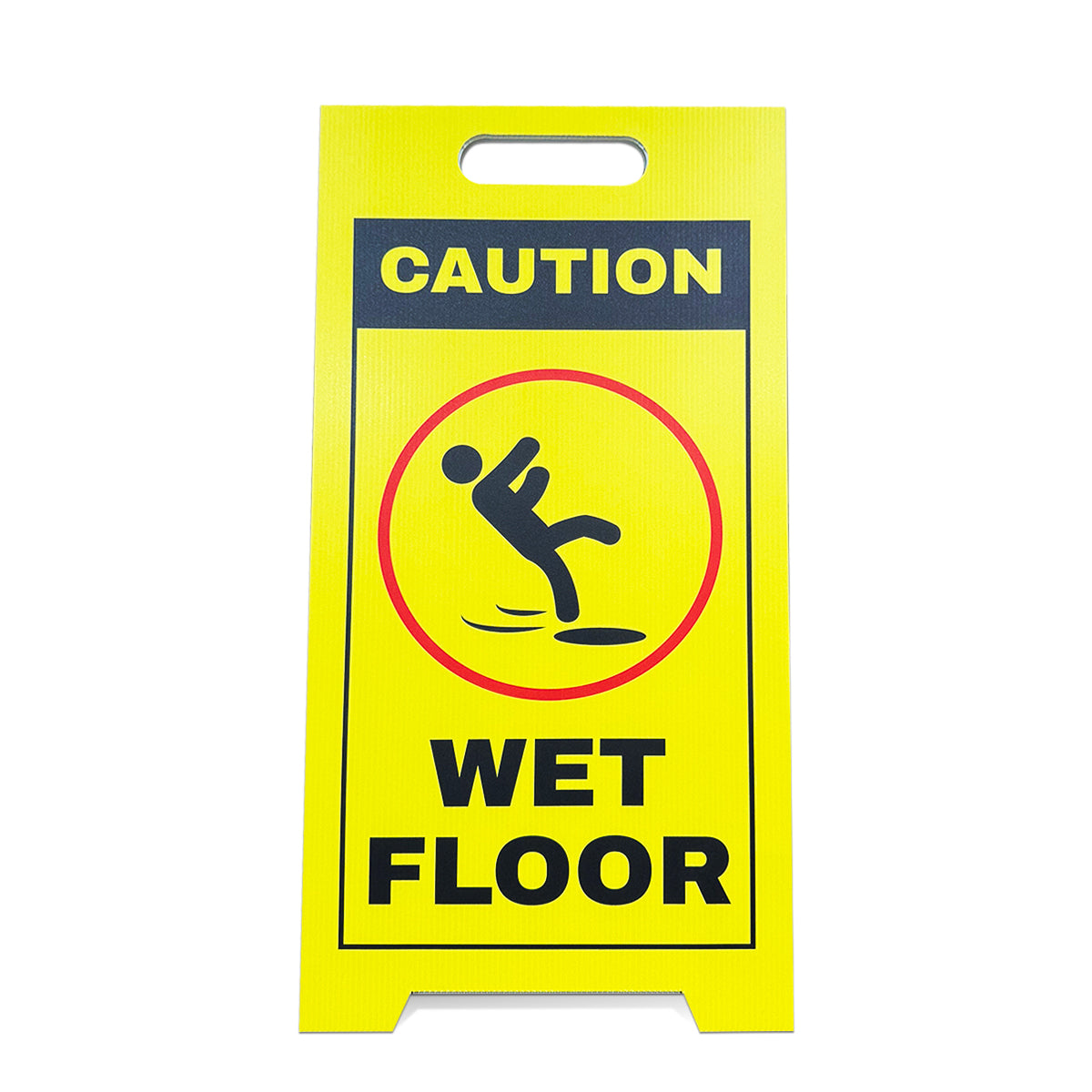 Safety A-Frame Floor Signs Bollard Signs Vivid Ads 600mm W x 900mm H Printed Double Sided (Custom Design) 5mm - Corrugated Plastic