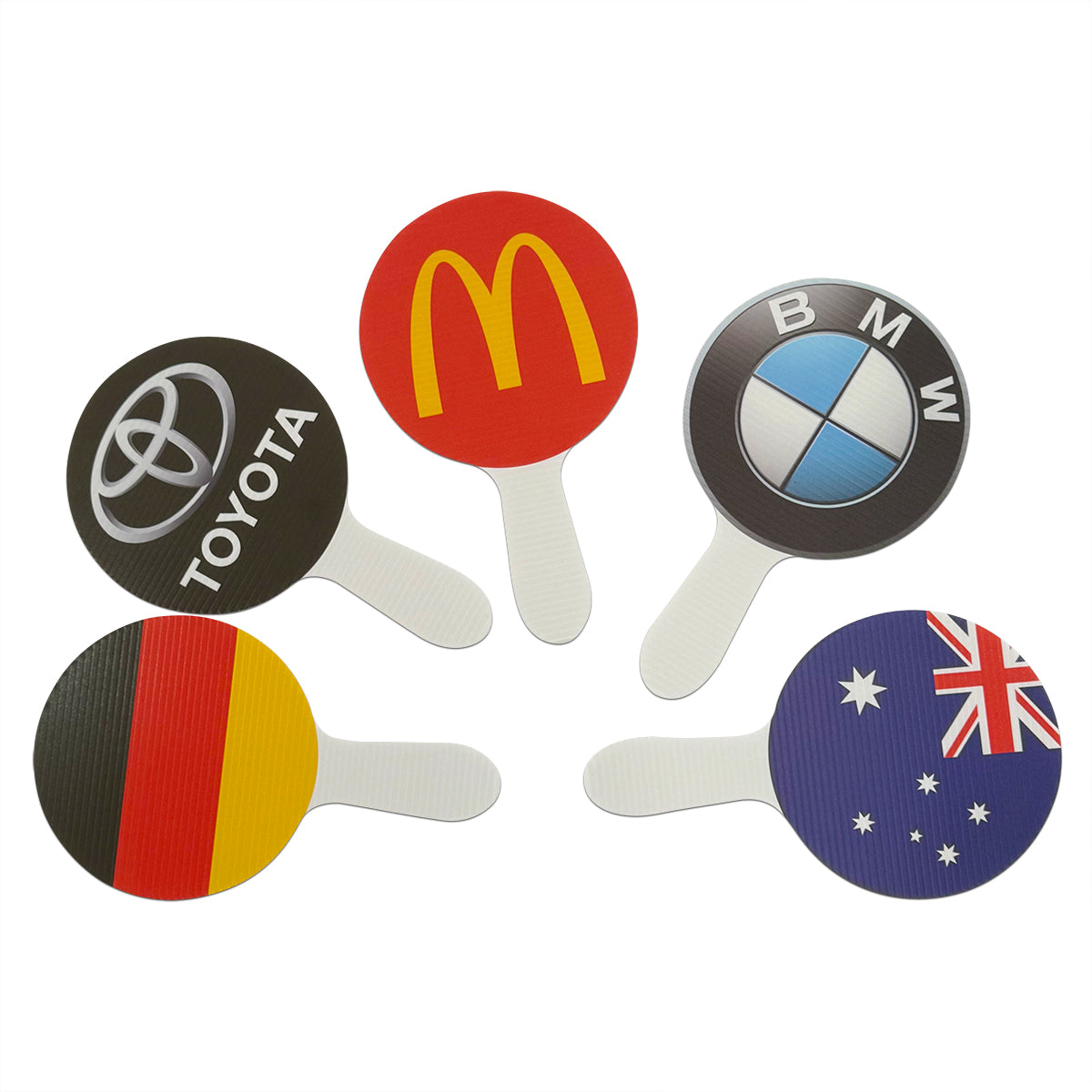 Advertising Hand Waver Signs Promotional Flags Vivid Ads