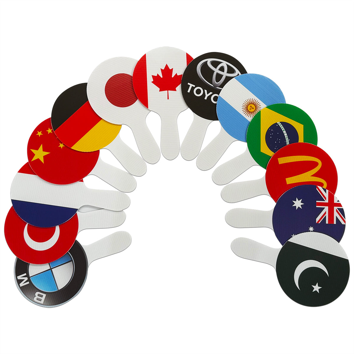 Advertising Hand Waver Signs Promotional Flags Vivid Ads