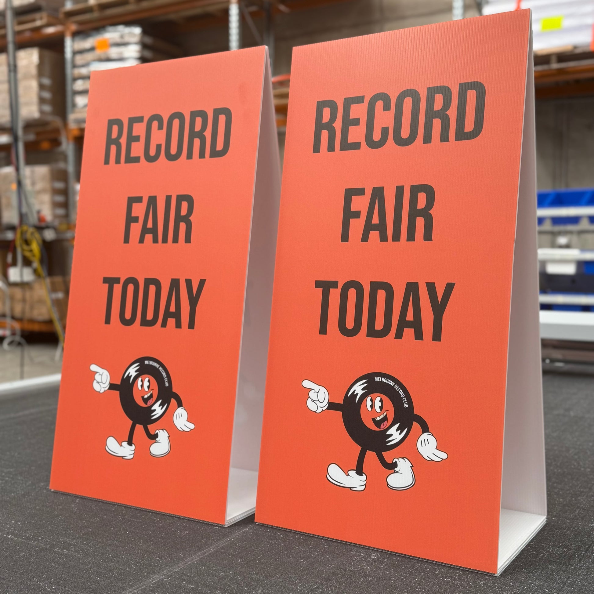 Budget A-Frame Signs A-Frame Signs Vivid Ads 450mm W x 900mm H (Small) 5mm Corrugated Plastic Sheets Printed Two Faced Sides