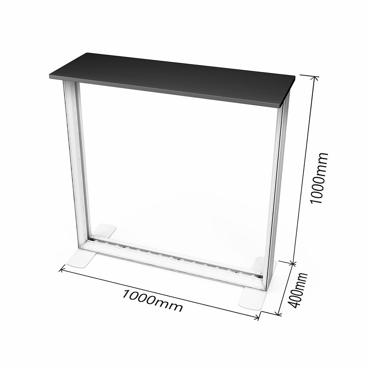 Pop Up SEG Counters Backlit Displays Vivid Ads