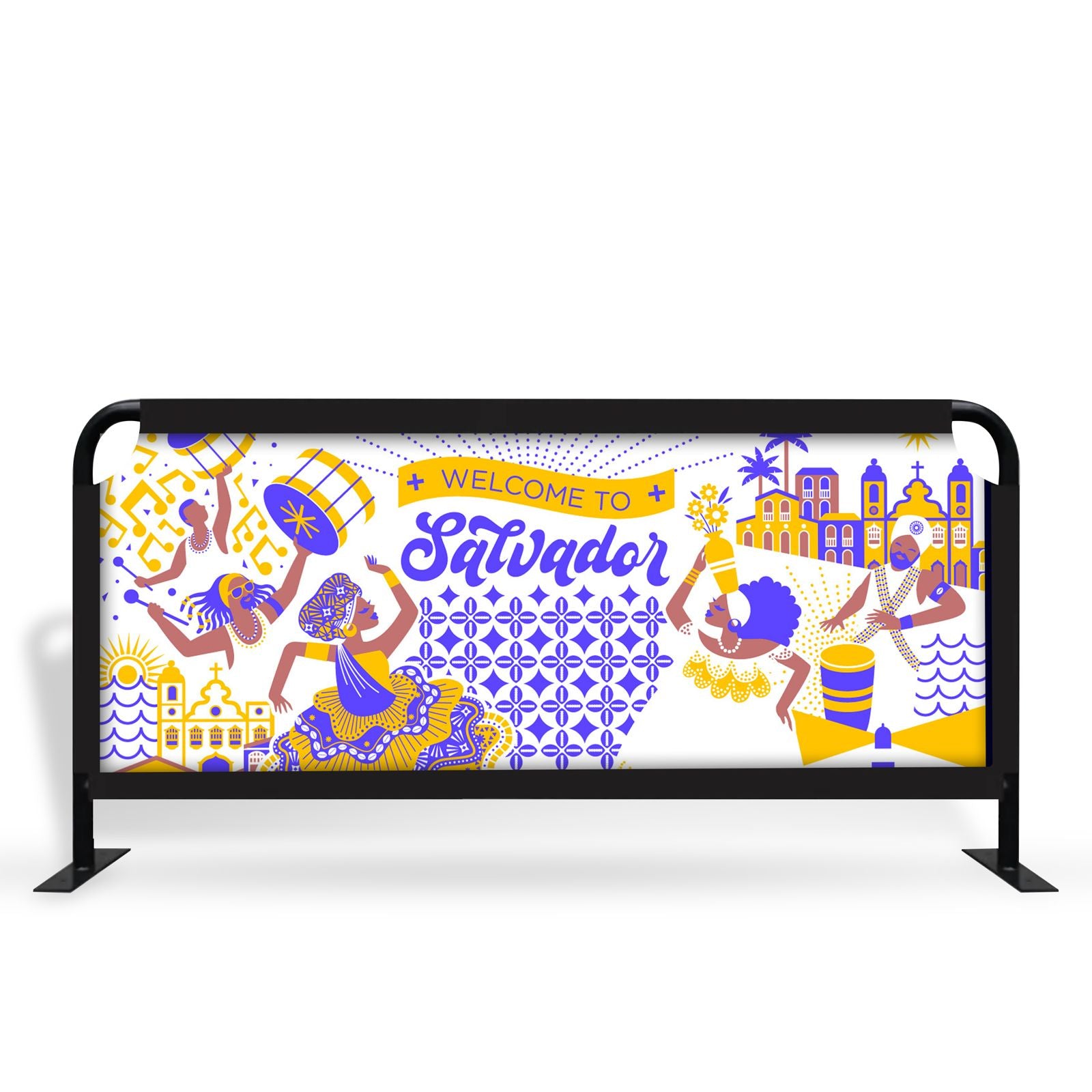 Crowd Control Barriers Cafe Barriers Vivid Ads Frame + Printed Graphics 1000mm W x 900mm H (Small) Double Sided Print