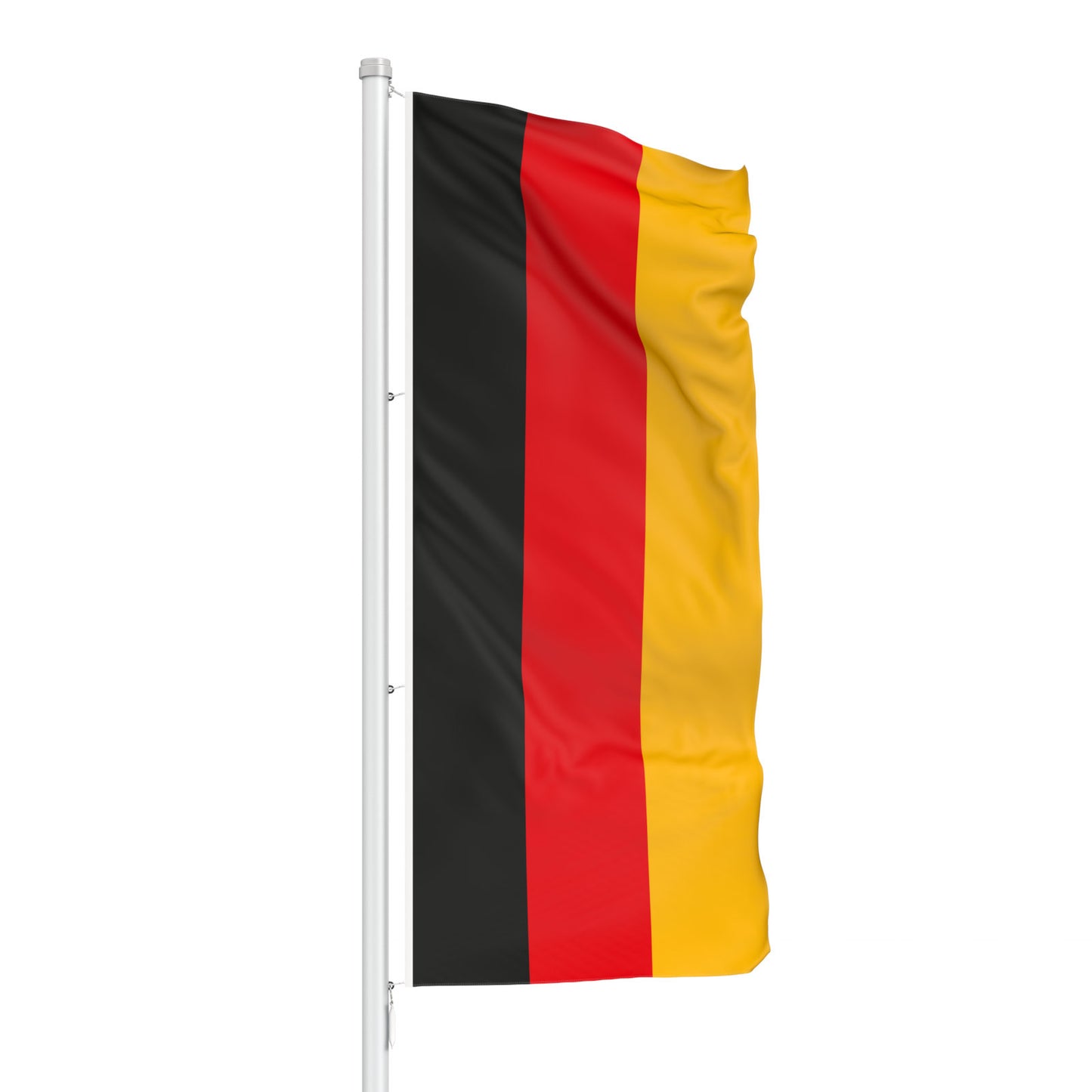Custom Flagpole Flags Promotional Flags Vivid Ads 300mm W x 1200mm H (Vertical Flag) Single-Sided White header with sister clips