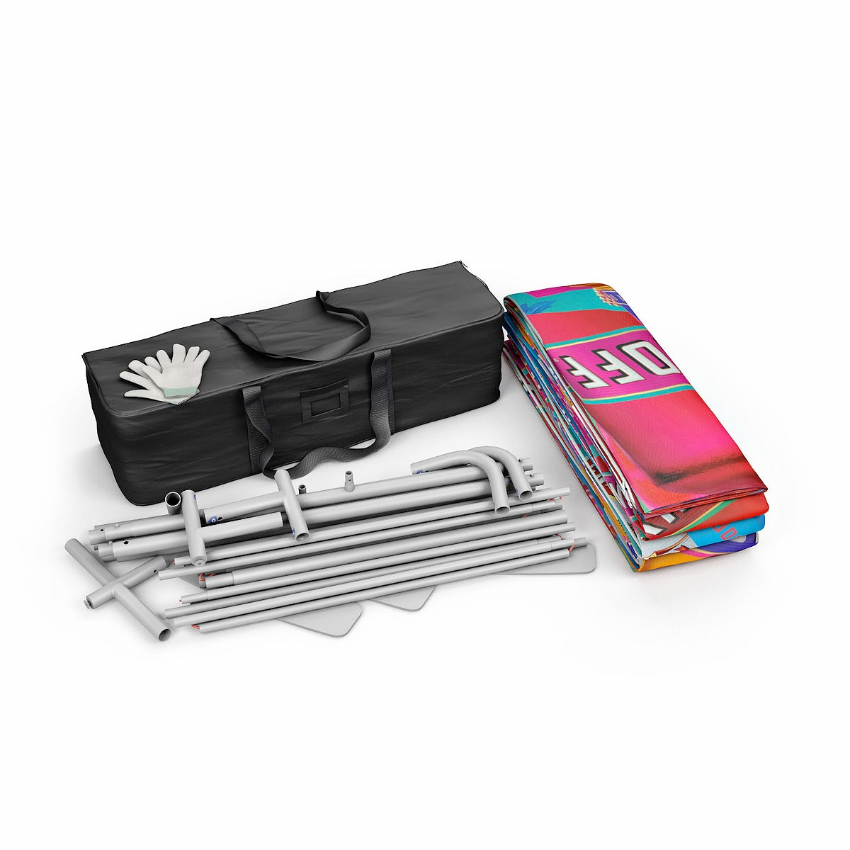 Straight Stretch Fabric Walls Slimline Displays Vivid Ads