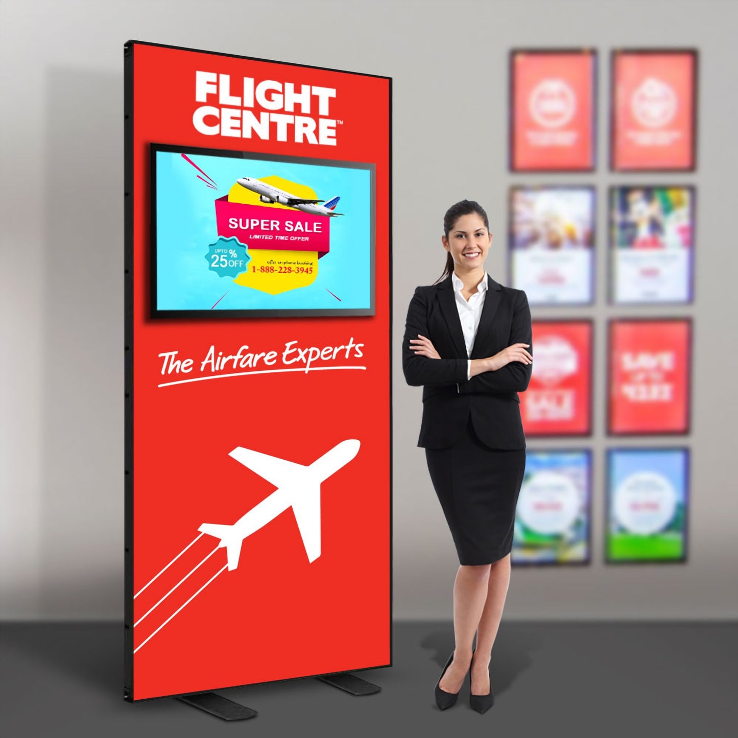 Exhibition TV Stand Display Exhibition TV Stand Vivid Ads