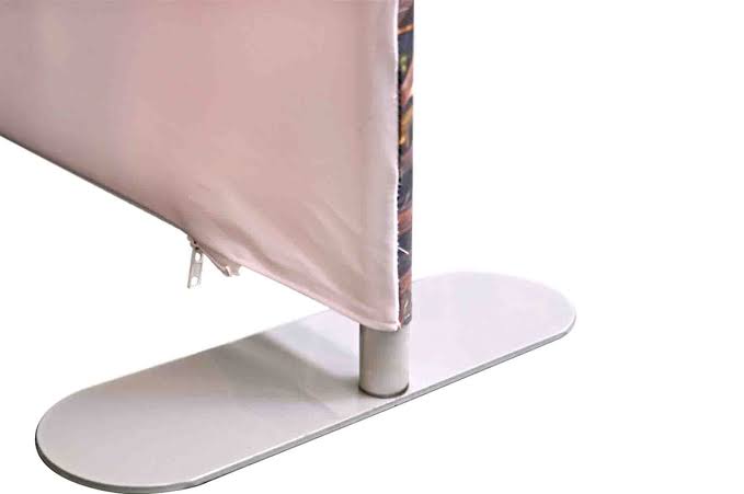 HW - FRAME FEET (Stretch Fabric Display Walls) Stretch Fabric Displays Vivid Ads Large foot for 6m frame (5980mm W) No graphics included with this item Straight Stretch Fabric Walls (Media Walls)