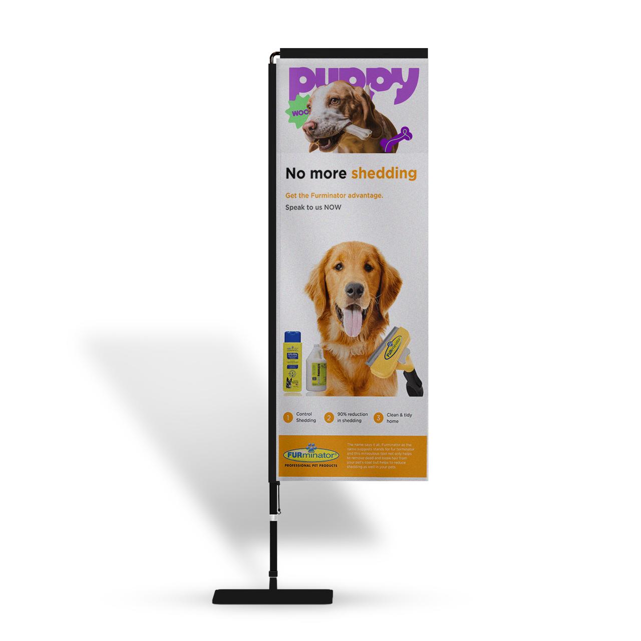 Rectangle Flags Promotional Flags Vivid Ads