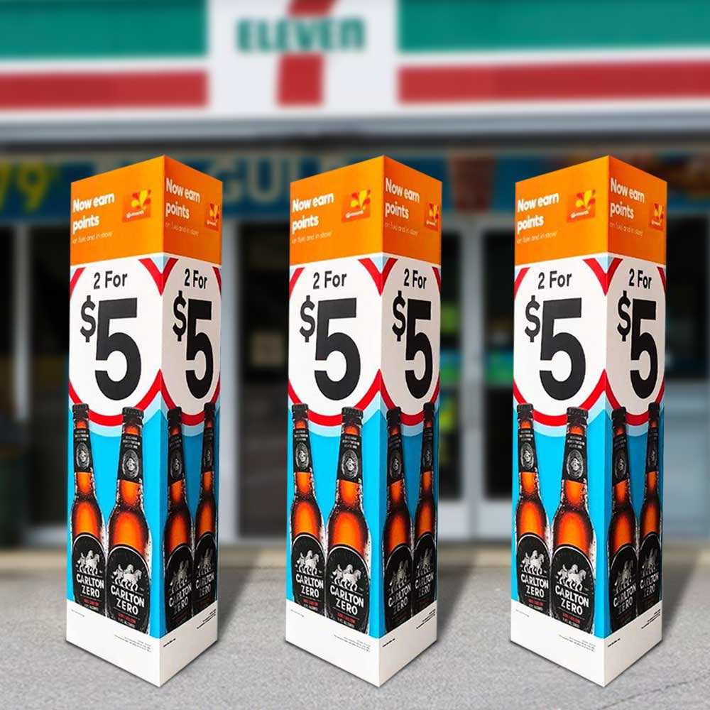 Bollard Cover Signs Bollard Signs Vivid Ads