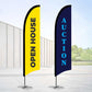 Replacement Fabric Flags Promotional Flags VividAds.com.au Bow Small Double Sided