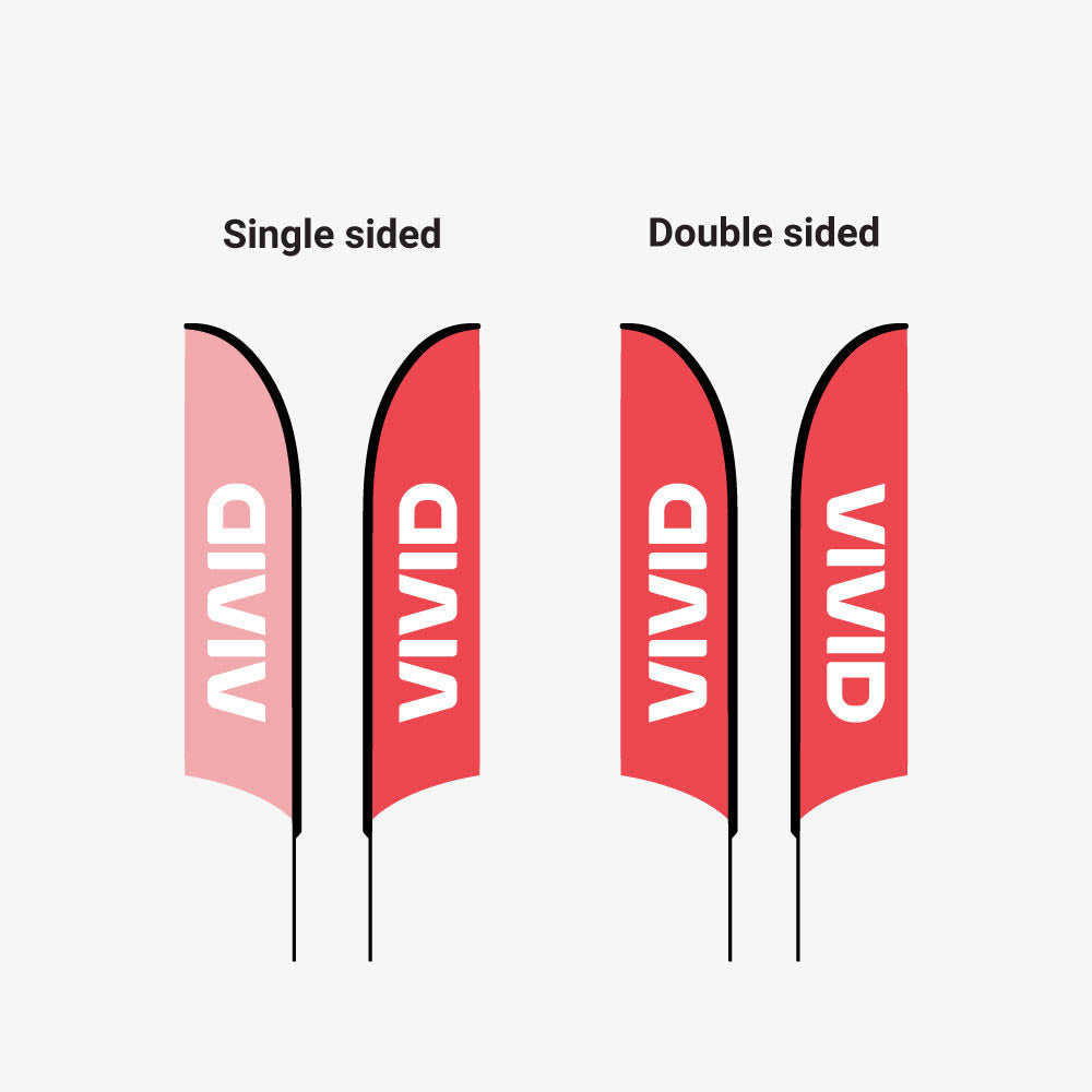 Bow Flags Promotional Flags Vivid Ads