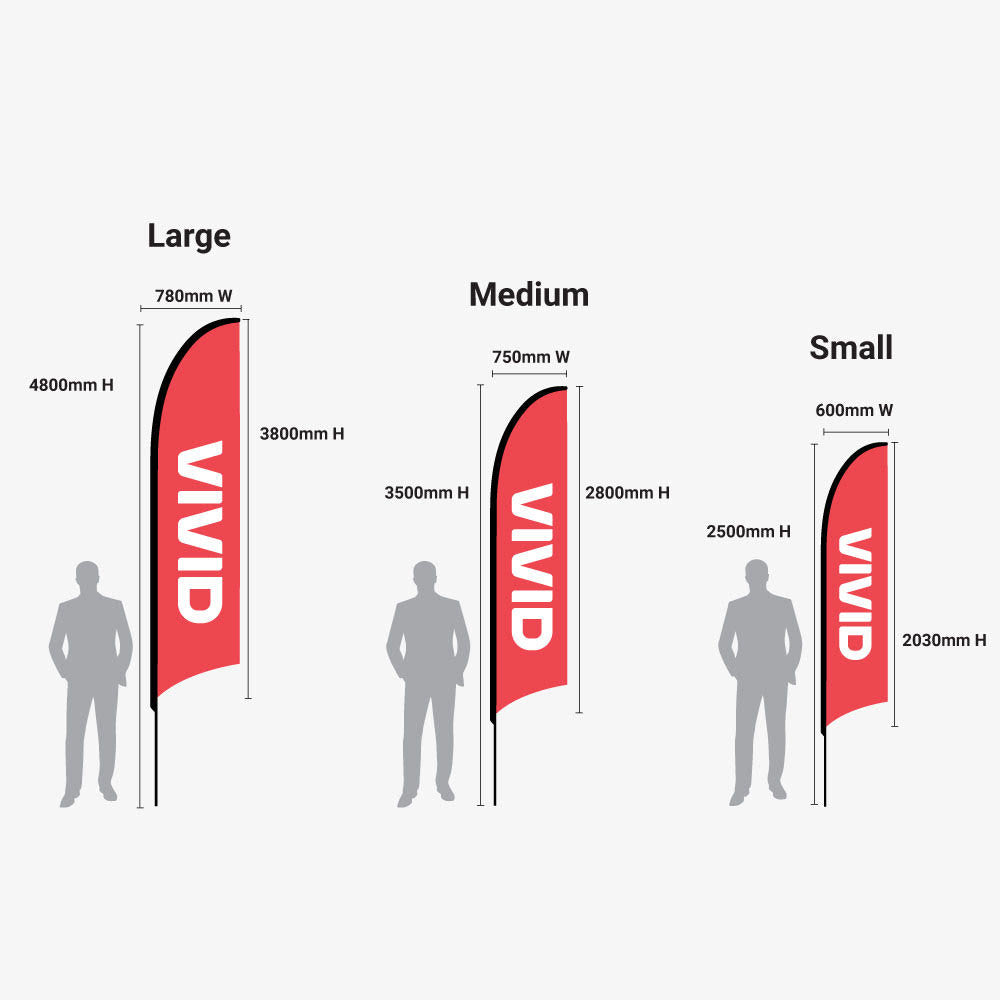 Bow Flags Promotional Flags Vivid Ads