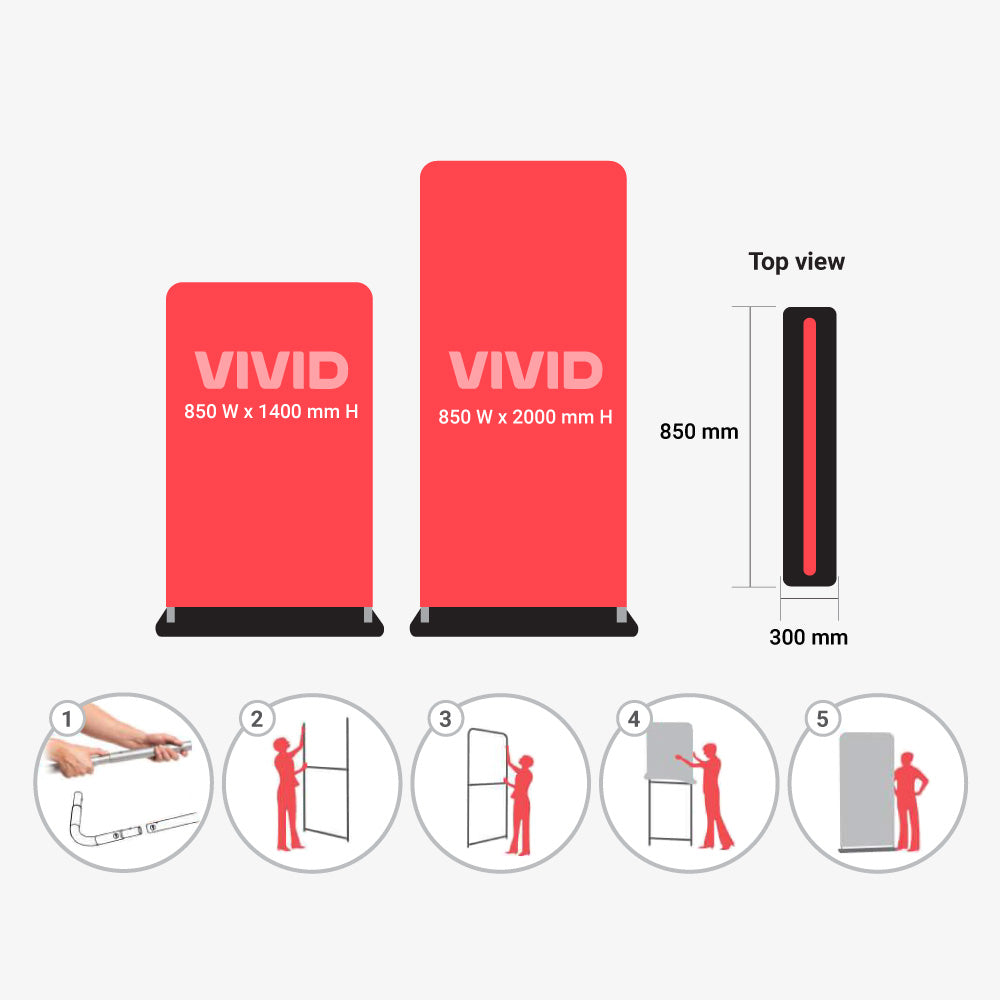 RP Skin - Fabric Banner Stands Pull Up Banners Vivid Ads