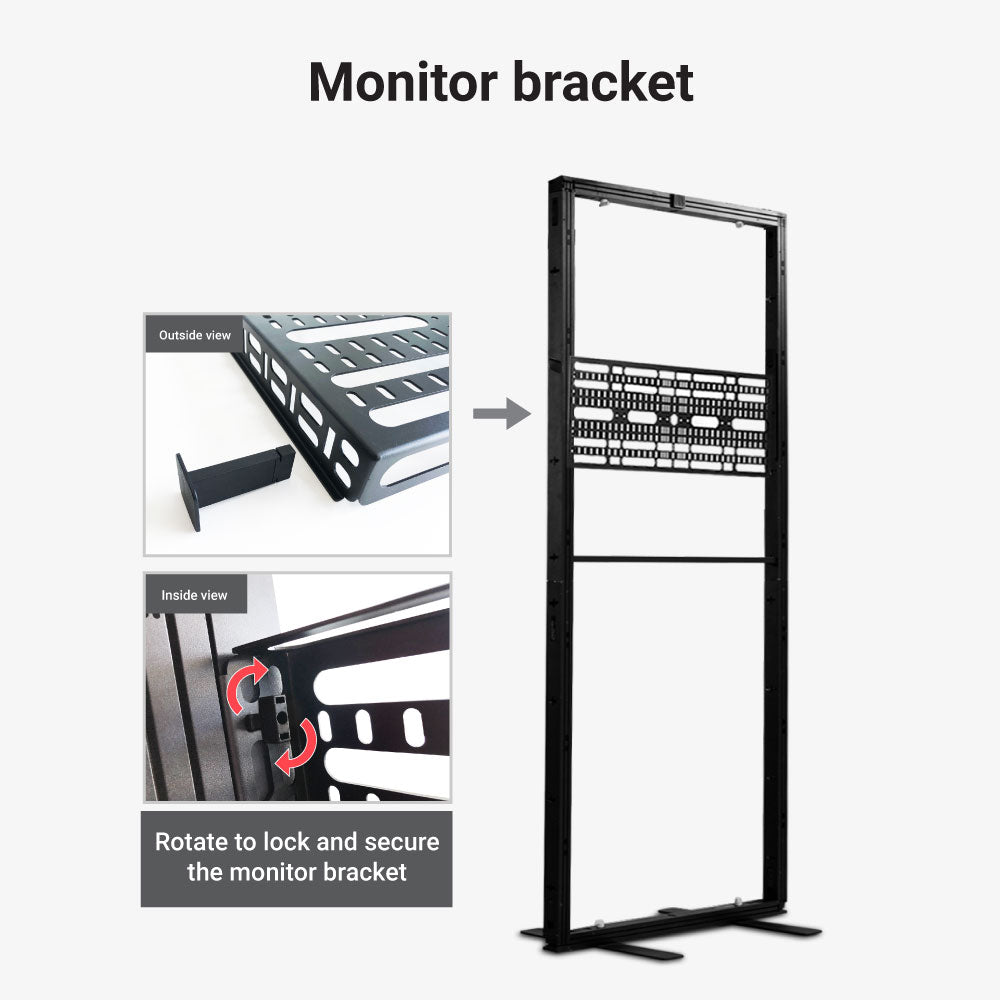 SEG Modular TV Display (3m W) Modular Tradeshow Displays Vivid Ads