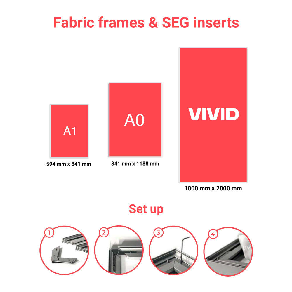 SEG Fabric Frames SEG Graphics VividAds Print Room