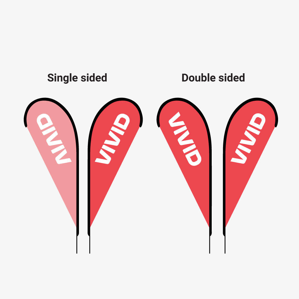Teardrop Banners Promotional Flags Vivid Ads
