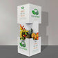Stackable Corflute Cubes Stackable Corflute Cubes VividAds Print Room 500mm x 500mm 5mm Corrugated Plastic HD Printed Four Faced Sides