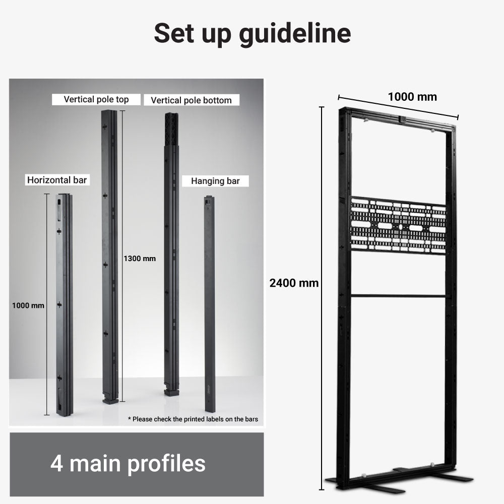 SEG Modular TV Display (3m W) Modular Tradeshow Displays Vivid Ads