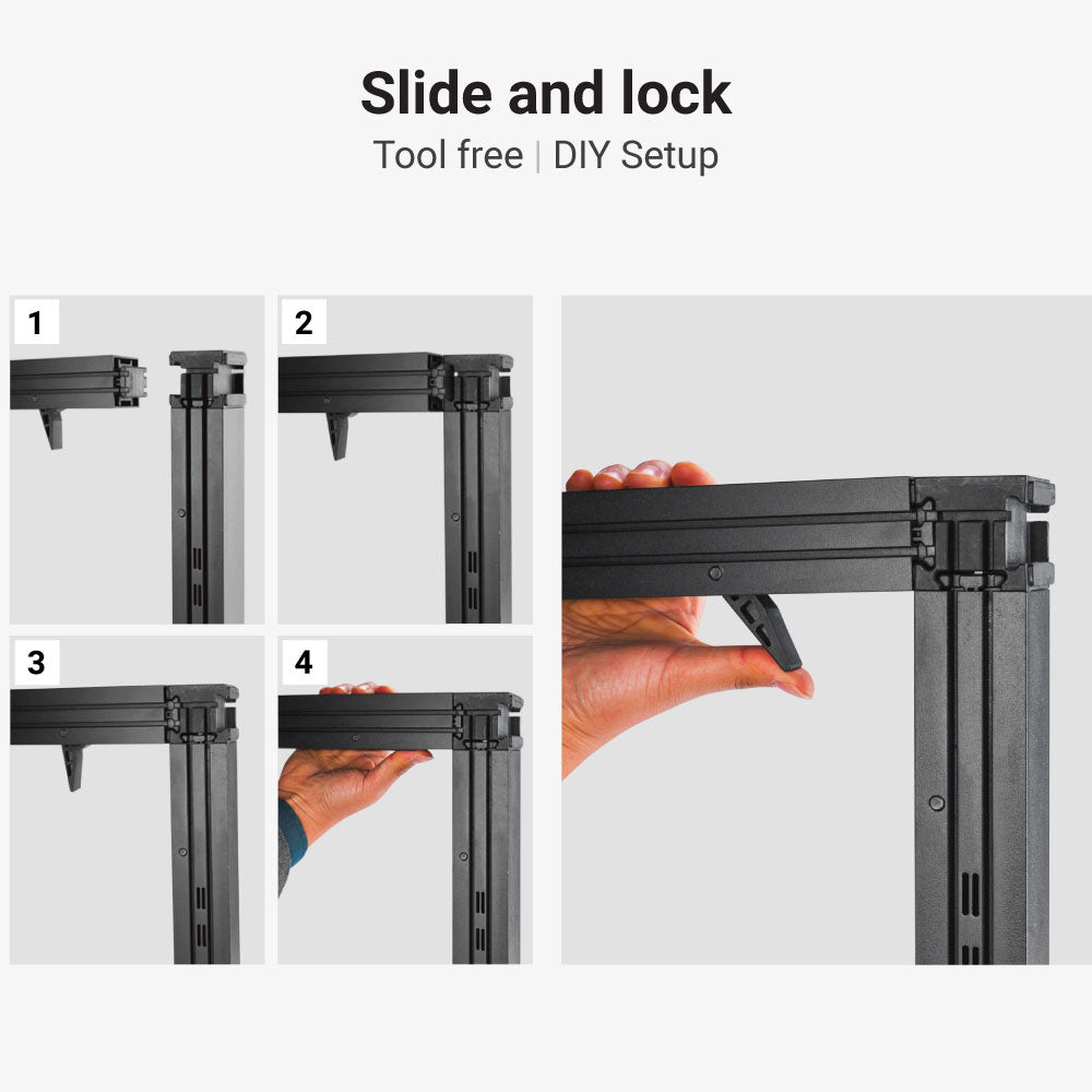 SEG Modular TV Display (3m W) Modular Tradeshow Displays Vivid Ads