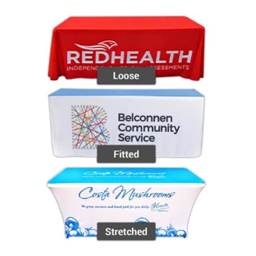 Why You Should Use Custom Printed Table Throws For Trade Shows