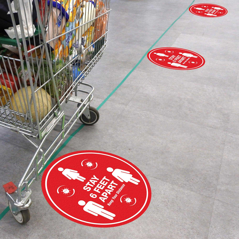 What are floor decals?