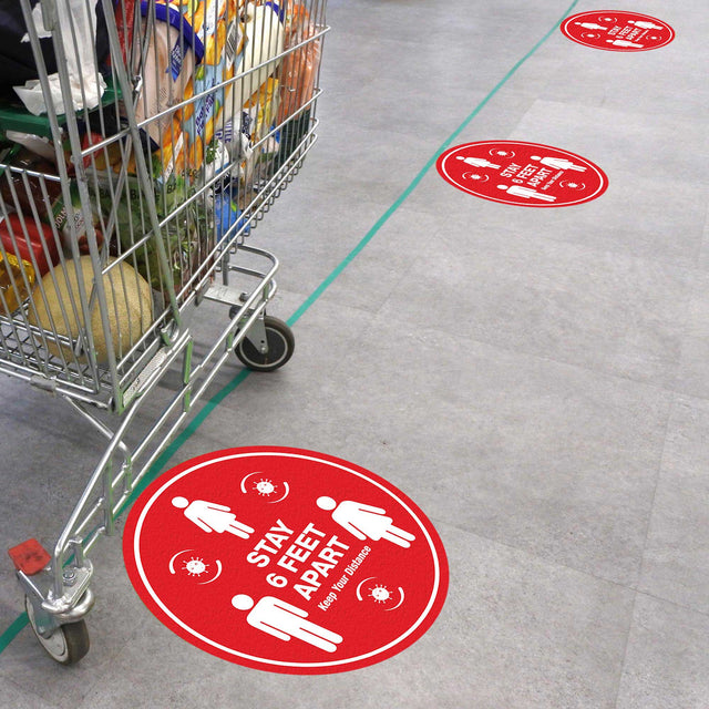 What are floor decals?