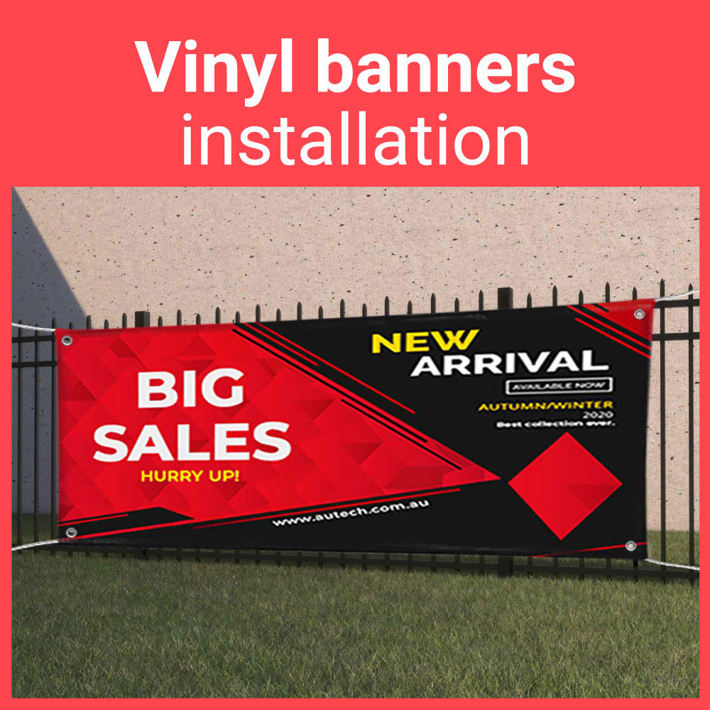 How to Install Vinyl Banners