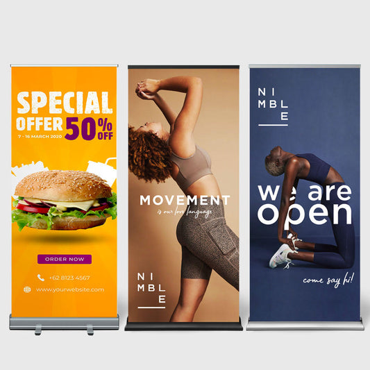 pull up banner sizes