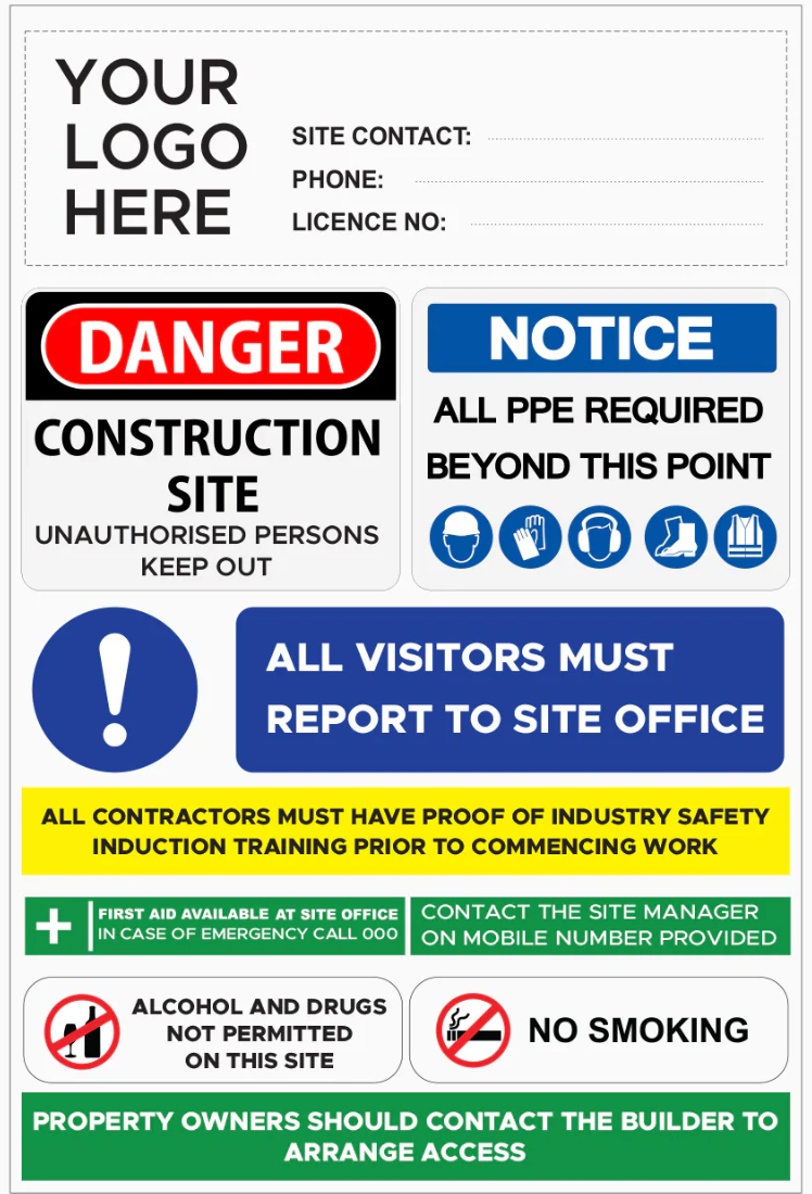 Construction Site Signs