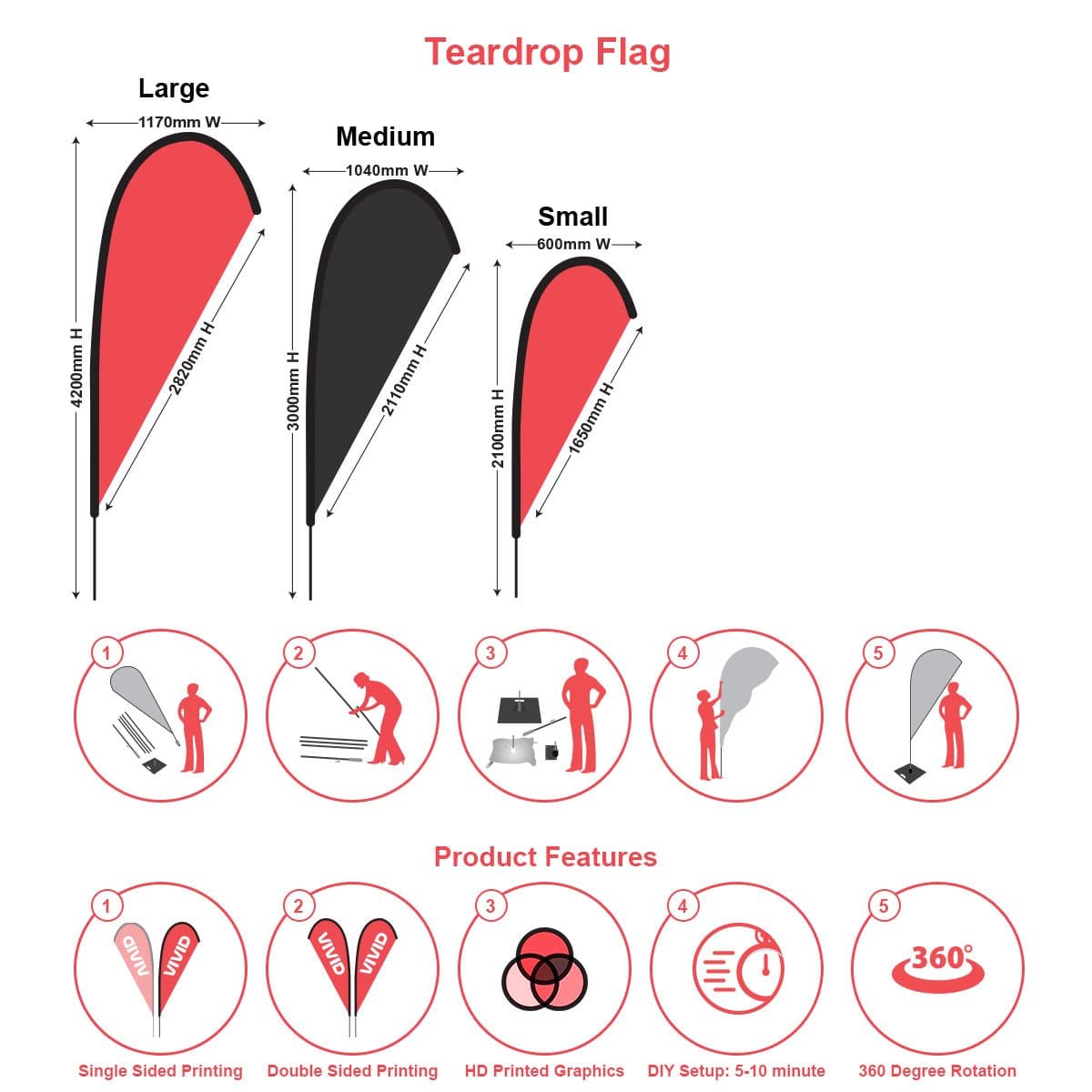 Teardrop Banner Flags