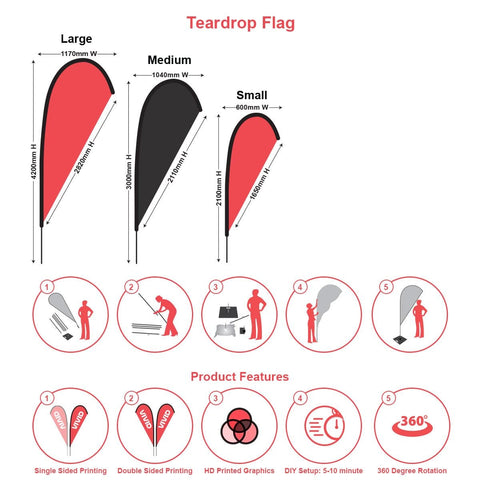 Teardrop Banner Flags