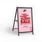 A Frame Signs A-Frame Signs Vivid Ads A-Frame Sign (Hardware) - SALE! Two Printed Signs (Single Sided) 600mm W x 900mm H (5mm) - Large
