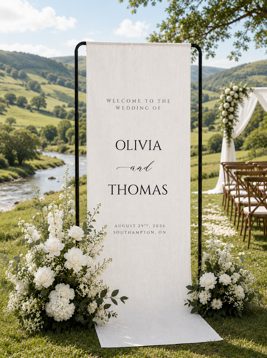 Custom Banner for Weddings