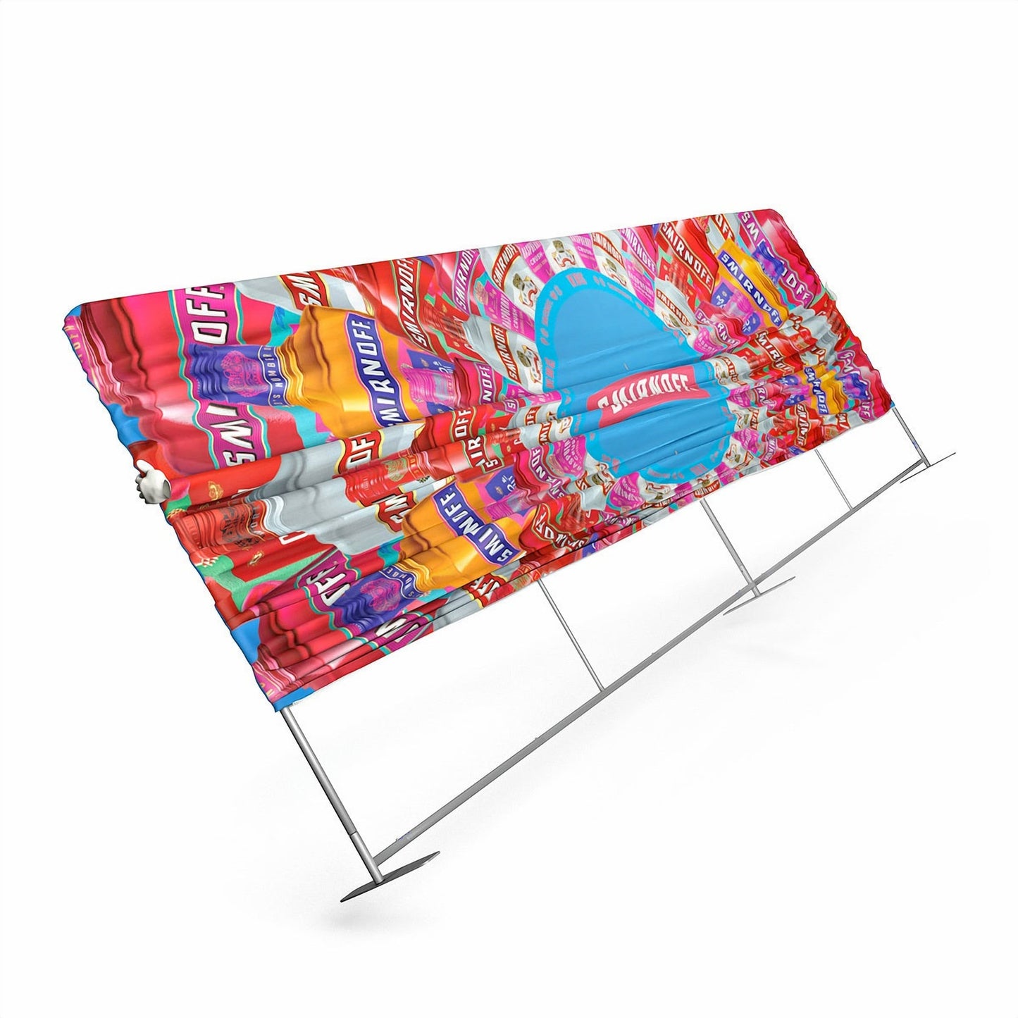 Straight Stretch Fabric Walls Slimline Displays Vivid Ads