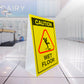 Caution Wet Floor A-Frame Safety Sign A-Frame Signs Vivid Ads Australia 320 mm W x 600 mm H (Small) 5mm Corrugated Plastic Sheets Printed Two Faced Sides