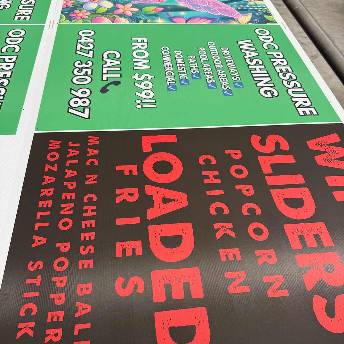 Plastic Flute Board Signs Rigid Signs VividAds Print Room