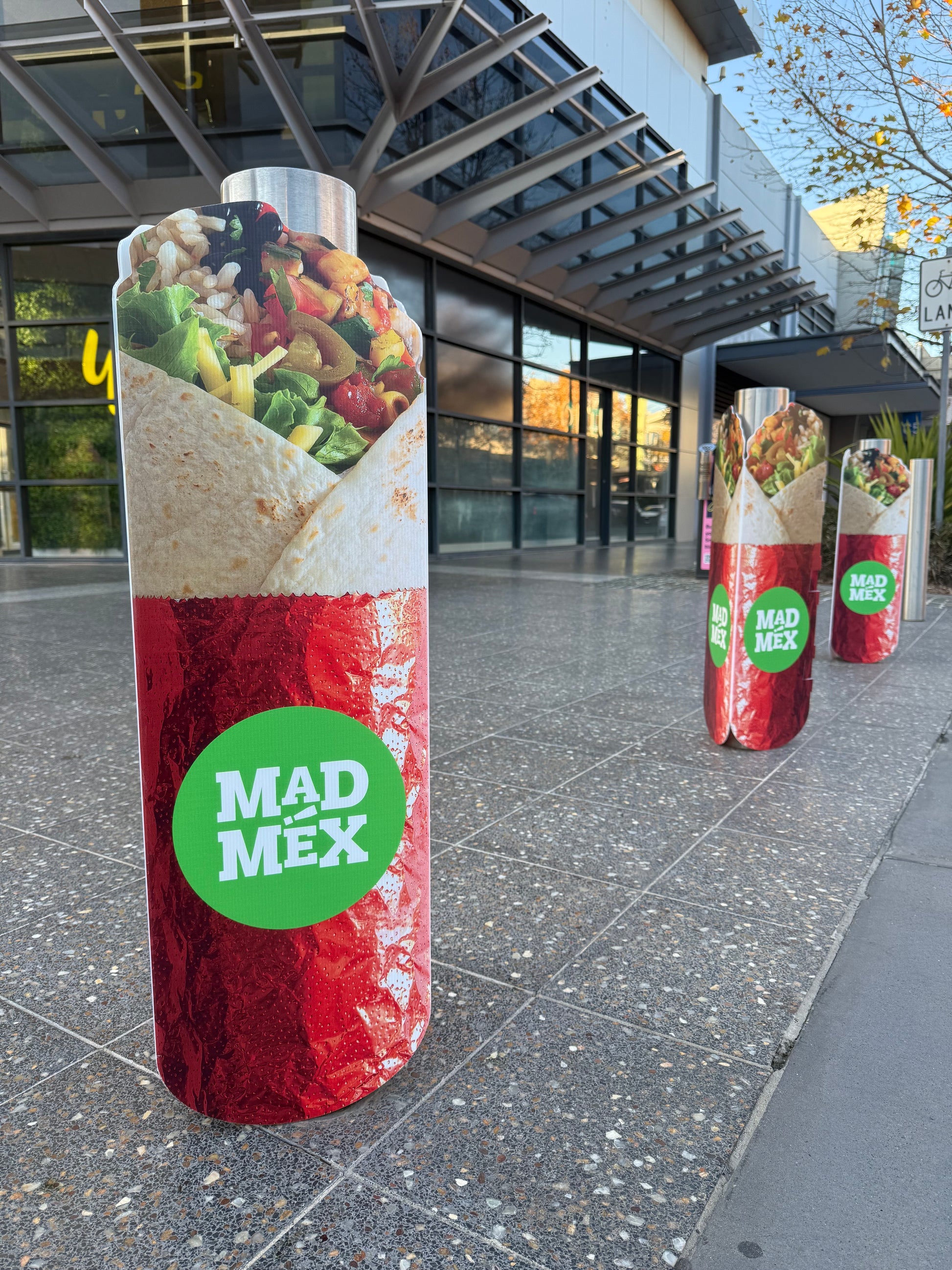 Bollard Cover Signs Bollard Signs Vivid Ads