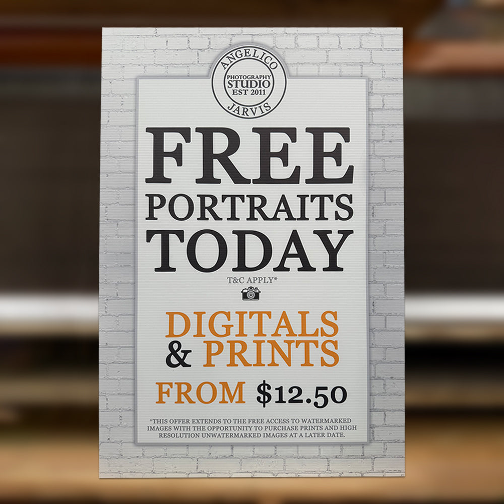 Plastic Flute Board Signs Rigid Signs Vivid Ads