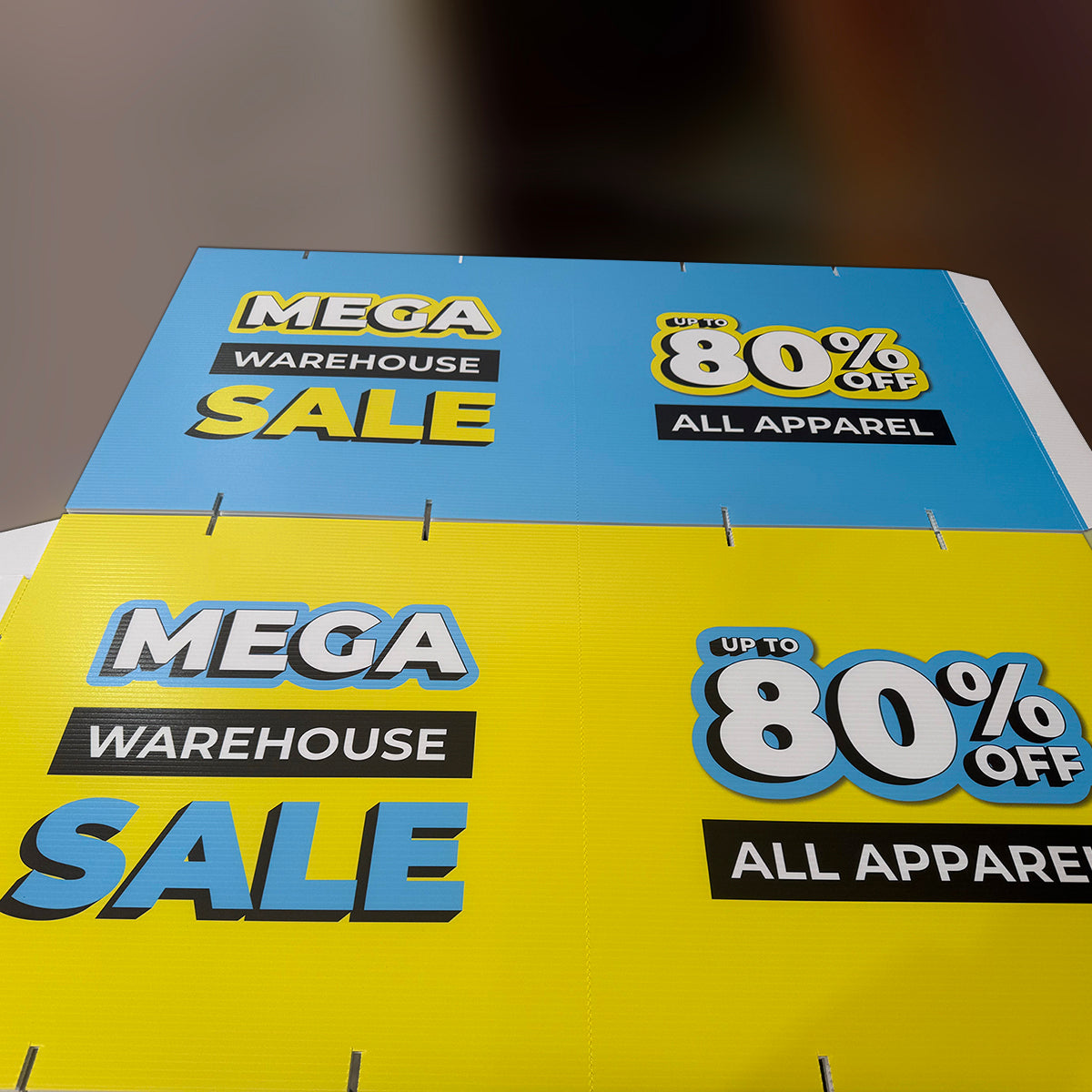 Stackable Cubes Stackable Corflute Cubes Vivid Ads