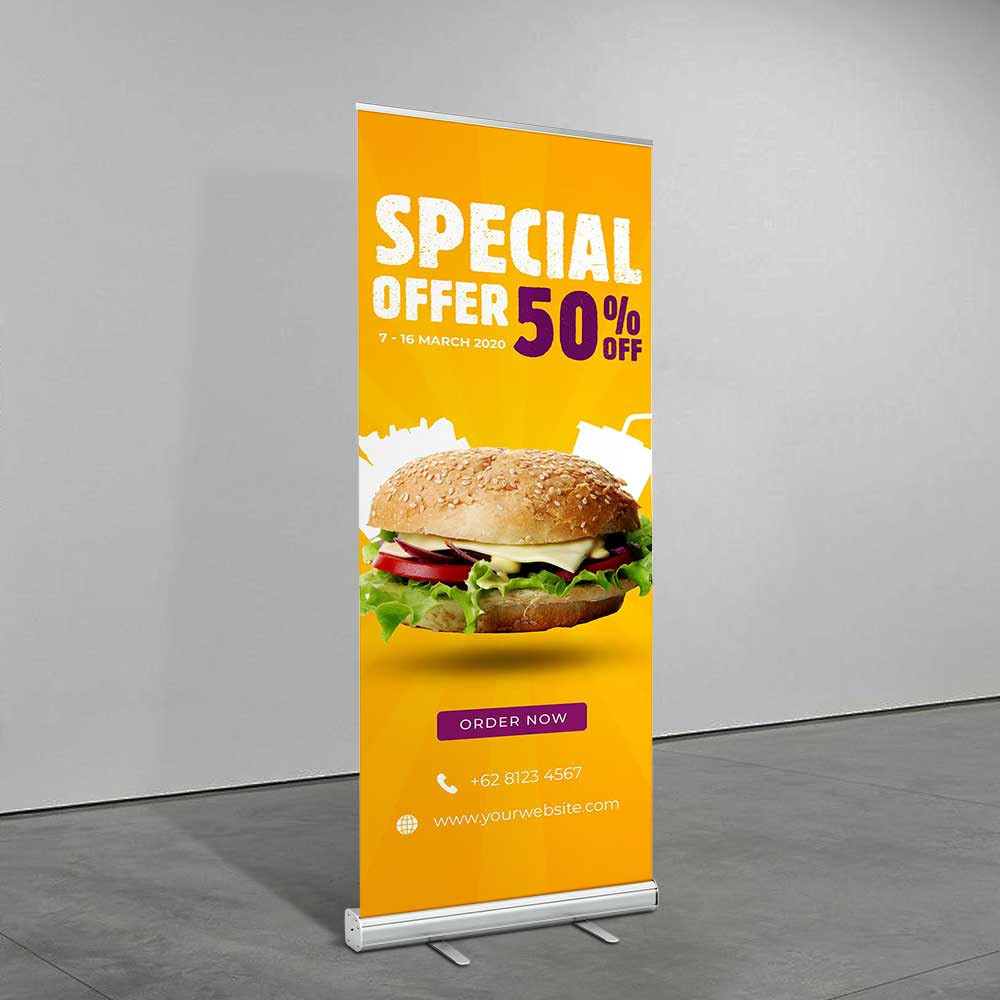 Pull Up Banner | Printed in 24hrs | Buy Online In Australia