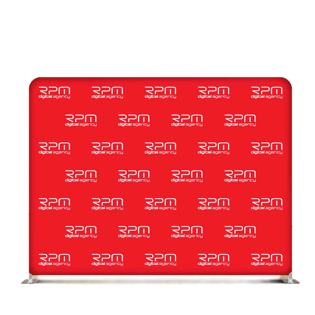 Straight Stretch Fabric Walls Slimline Displays Vivid Ads