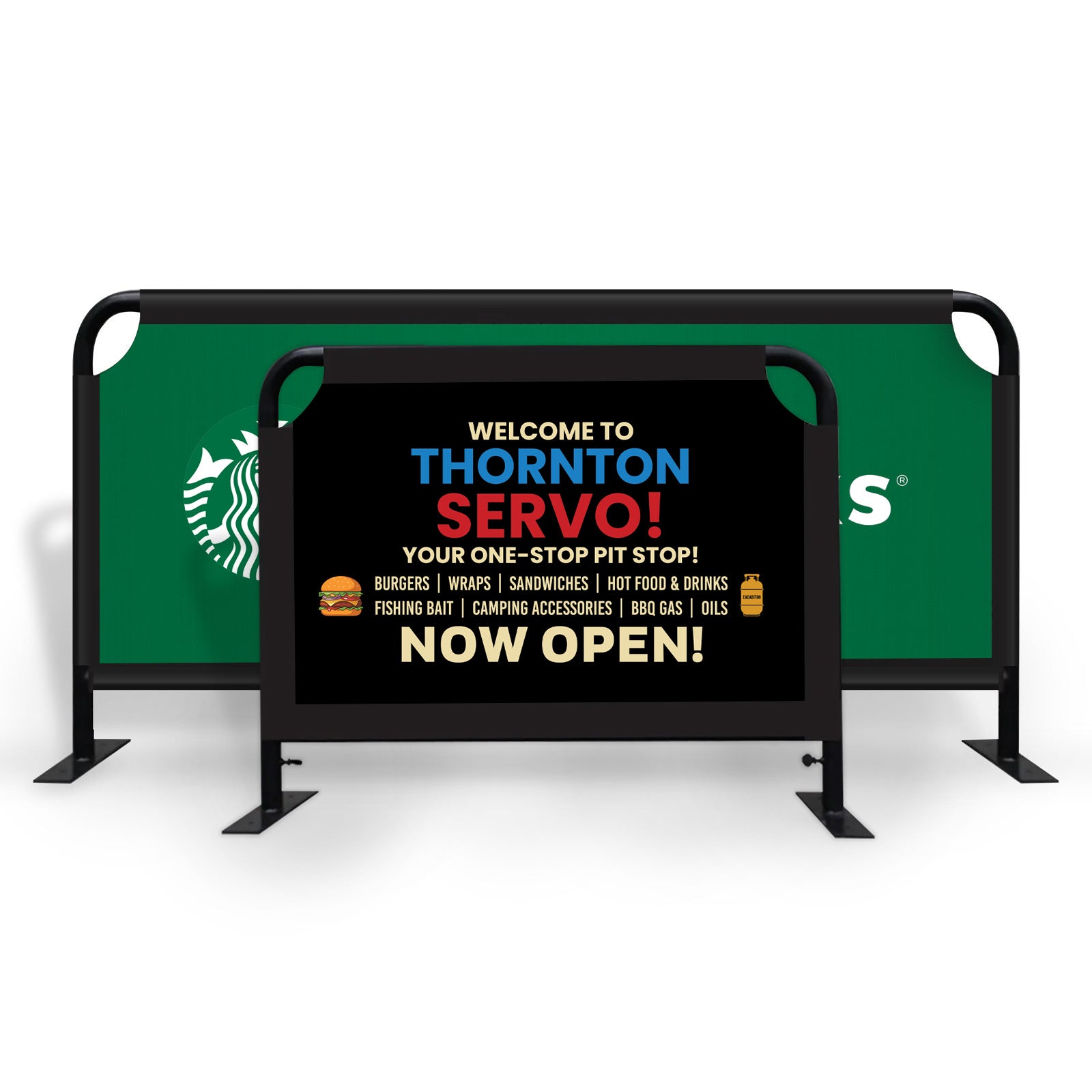 HW Frame - Cafe Barriers Cafe Barriers Vivid Ads