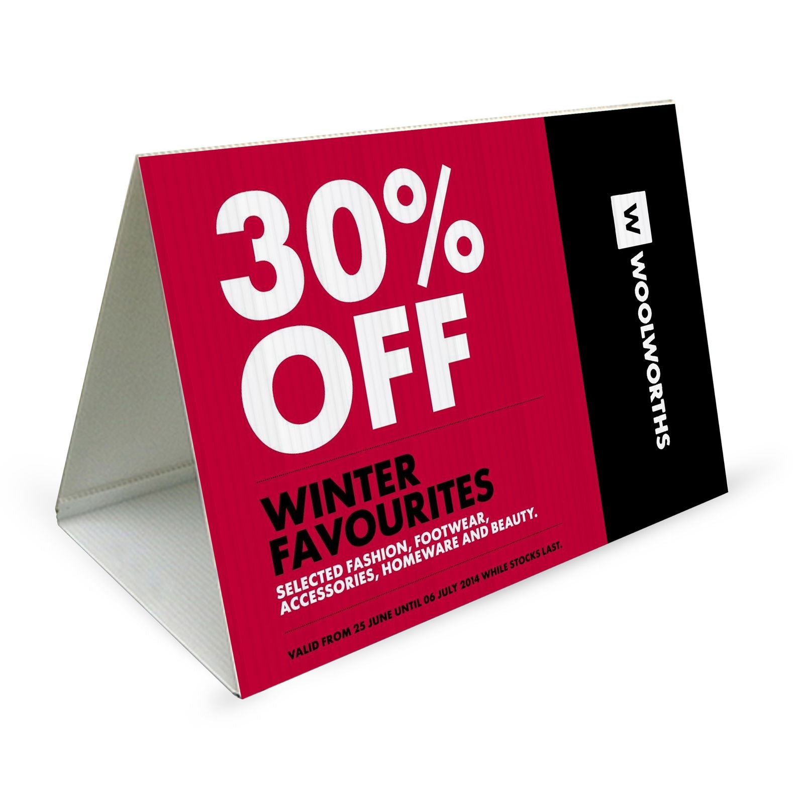 Triangle Roster Signs | Plastic Corrugated Signs